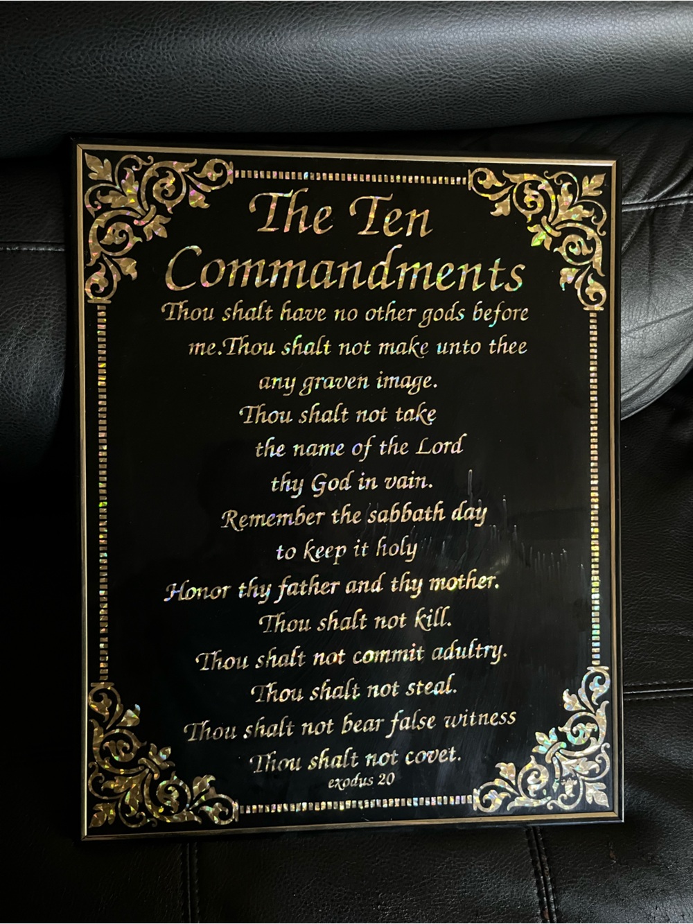 10 Commandments Wall Decor